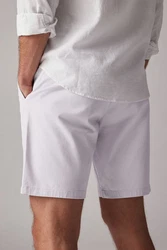 Next Straight Fit Chinoshorts mit Stretch Grau/Khaki