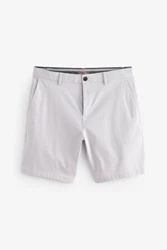 Next Straight Fit Chinoshorts mit Stretch Grau/Khaki