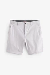 Next Straight Fit Chinoshorts mit Stretch Grau/Khaki