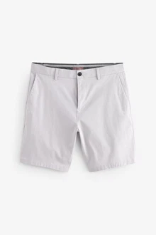 Next Straight Fit Chinoshorts mit Stretch Grau/Khaki
