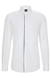Langarmhemd Herren Hemd H-HANK PARTY2 Slim Fit (1-tlg)