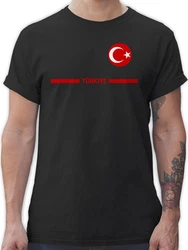 Shirtracer T-Shirt Trkei Trikot Wappen Trkiye mit Stolz Trkisches Fan-Motiv 2024 Fussball EM Fanartikel Rot/Grau/Schwarz/Lila/Dunkelrot/Dunkelgrau