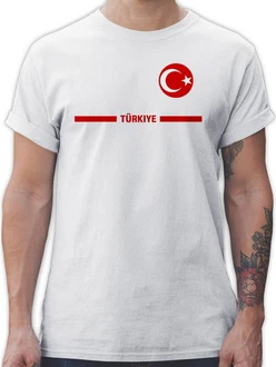 Shirtracer T-Shirt Trkei Trikot Wappen Trkiye mit Stolz Trkisches Fan-Motiv 2024 Fussball EM Fanartikel