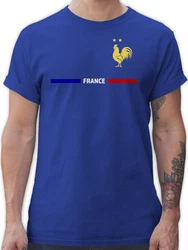 Shirtracer T-Shirt Frankreich Trikot Wappen Franzsisches Fan-Motiv (2024) Blau