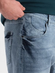 OMBRE Jeansshorts Denim-Shorts für Herren Dunkelgrün/Grün/Türkis/Blau