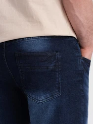 OMBRE Jeansshorts Denim-Shorts für Herren Dunkelblau/Blau