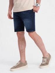 OMBRE Jeansshorts Denim-Shorts für Herren Dunkelblau/Blau