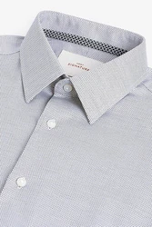Next Stretch-Jeans Strukturiertes Signature Hemd mit Sportmanschetten 