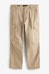 Next Cargohose Baumwollstretch Khaki