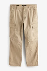 Next Cargohose Baumwollstretch Khaki