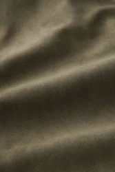 Next Lederimitatjacke Truckerjacke mit Kragen aus Velourskunstleder (1) Dunkelgrün/Grün