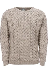 Carraig Donn Strickpullover Beige/Khaki/Braun/Bordeaux/Lila