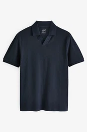 Poloshirt Piqu-Polo-Shirt mit Reverskragen (1-tlg)