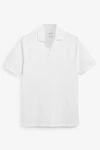 Next Poloshirt Piqu Polo-Shirt mit Reverskragen Weiß