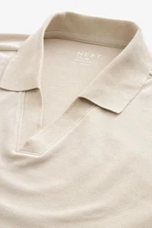 Next Poloshirt Piqu Polo-Shirt mit Reverskragen Khaki/Beige/Braun