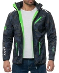 Geographical Norway Softshelljacke Herren Outdoor Jacke baroyaute Navy/Grün