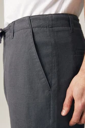 Next Stoffhose mit Kordelzug aus Leinenmischung 