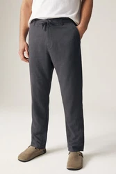 Next Stoffhose mit Kordelzug aus Leinenmischung 