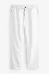 Stoffhose Hose mit Kordelzug aus Leinenmischung (1-tlg)