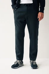 Next Stoffhose mit Kordelzug aus Leinenmischung Dunkelgrün/Grün/Dunkelblau/Türkis
