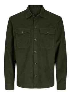 Jack & Jones Langarmhemd JJEJAY OVERSHIRT CORDUROY Dunkelgrün/Grün Jack & Jones Langarmhemd JJEJAY OVERSHIRT CORDUROY Dunkelgrün/Grün