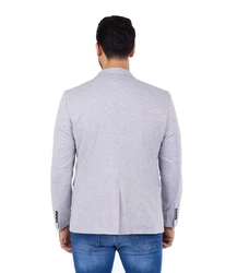 Denim Distriqt Jerseyblazer Sportliches Jersey Übergrößen Sakko mit Stretch Grau (58)