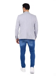 Denim Distriqt Jerseyblazer Sportliches Jersey Übergrößen Sakko mit Stretch Grau (58)