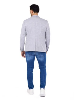 Denim Distriqt Jerseyblazer Sportliches Jersey Übergrößen Sakko mit Stretch
