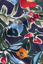 Next Regular Fit Kurzarmhemd mit Print Blau/Mischfarben