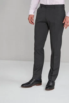 Next Formelle Stretchhose Slim Fit Dunkelgrau/Grau