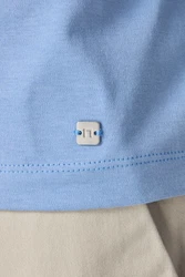 Next Polohemd mit elegantem Kragen Blau/Hellblau