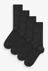 Next Kurzsocken Signature Socken (4er-Pack) Schwarz/Dunkelgrau
