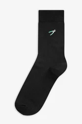 Next Socken mit Stickerei Schwarz