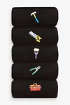 Next Socken mit Stickerei Schwarz