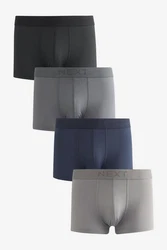 Next Hftschlpfer aus Baumwoll-Modal-Mischung Dunkelblau/Pastell/Grau/Dunkelgrau/Blau