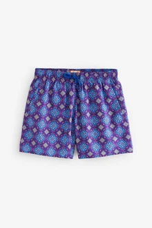 Next Badeshorts mit Print Lila