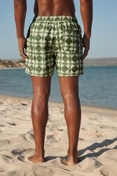 Next Badeshorts mit Print Grün/Dunkelgrün