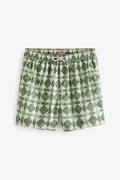 Badeshorts Badeshorts mit Print (1-St)