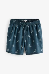 Next Badeshorts mit Print Türkis/Blau/Hellblau/Dunkelblau