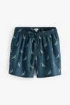 Next Badeshorts mit Print Türkis/Blau/Hellblau/Dunkelblau