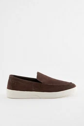 Loafer aus Veloursleder mit Keilabsatz Loafer (1-tlg)