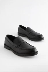 Next Sattel-Loafer aus gewalktem Leder (1) Schwarz