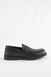 Next Sattel-Loafer aus gewalktem Leder (1) Schwarz