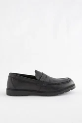 Next Sattel-Loafer aus gewalktem Leder (1) Schwarz