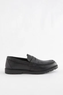 Next Sattel-Loafer aus gewalktem Leder (1)