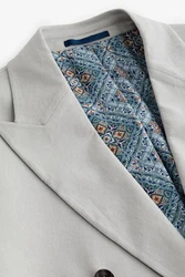 Next Leinensakko Blazer aus Leinengemisch Grau/Khaki/Hellblau