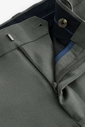 Next Motion Flex Stretch Anzug Slim Fit Hose Khaki/Dunkelgrün/Grün