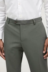 Next Motion Flex Stretch Anzug Slim Fit Hose Khaki/Dunkelgrün/Grün