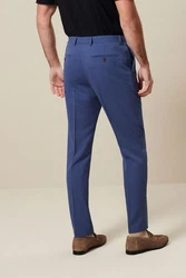 Next Motion Flex Stretch Anzug Slim Fit Hose Blau/Dunkelblau/Hellblau