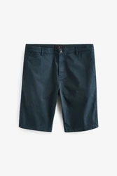 Next Chinoshorts Stckgefrbte Chinohose aus Satin Dunkelblau/Blau/Hellblau